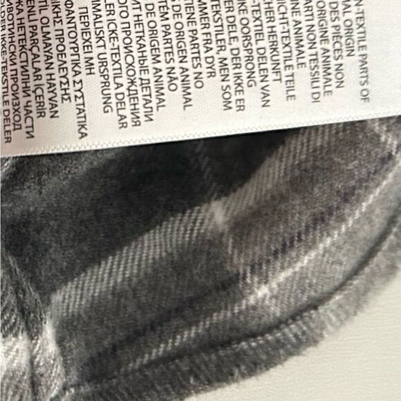 Polo Ralph Lauren Gray Plaid Cotton Elbow Patch Flannel Shirt Size Large - Picture 6 of 10